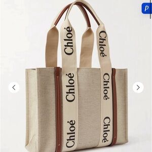 Chloe Beige and Brown Tote Bag